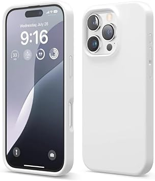 iPhone 13 Pro Max ile Uyumlu İçi Kadife Lansman Silikon Kılıf – Kamera Korumalı, Darbe Emici, Premium Yumuşak Kapak Beyaz