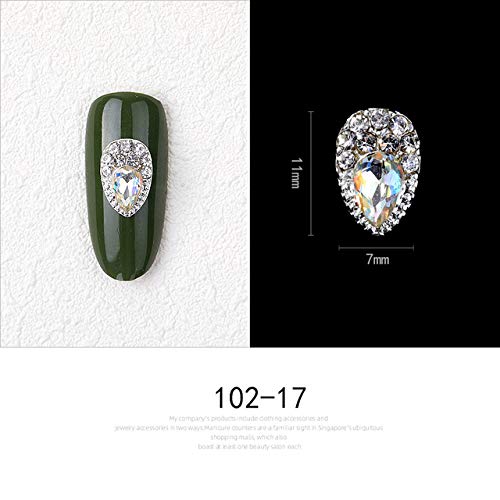 10 Pieces Colorful Rhinestone Nail Art Decoration Gold Gemstone Nail Rhinestone Nail Decoration Moon Star Shaped Jewelry Design,102-17