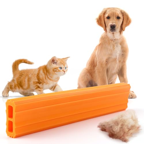 Image of Pet Hair Remover & Auto Detailing Tool - Dog & Cat Hair Remover for Carpets, Car Interiors, Sofas, Bedding, Easy to Grasp Pet Carpet Scrapers, Reusable Pet Hair Removal Tool for Dog & Cat Fur (Large)
