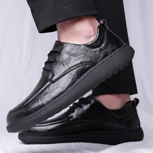 Men's Business Formal Leather Shoes, Men's Casual Office Shoes, Men's Thick - Soled lace - up Comfortable Oxford Formal Gentleman Shoes4