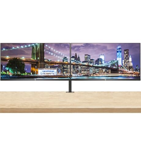 Image of HP Series 7 Pro 27-inch 727pu 2K Quad HD (2560 x 1440) LCD Monitor, 2-Pack Daisy Chain Connectivity, DisplayPort,Thunderbolt 4 USB-C w /100W PD Bundled with Desk Mount Dual Stand