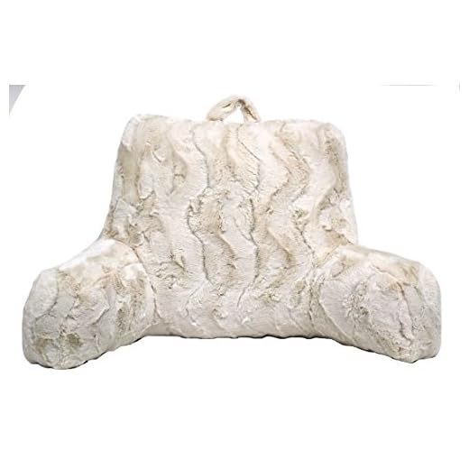 Better Homes and Gardens Beautyful Soft Faux Fur Backrest Pillow (Ivory, 1)
