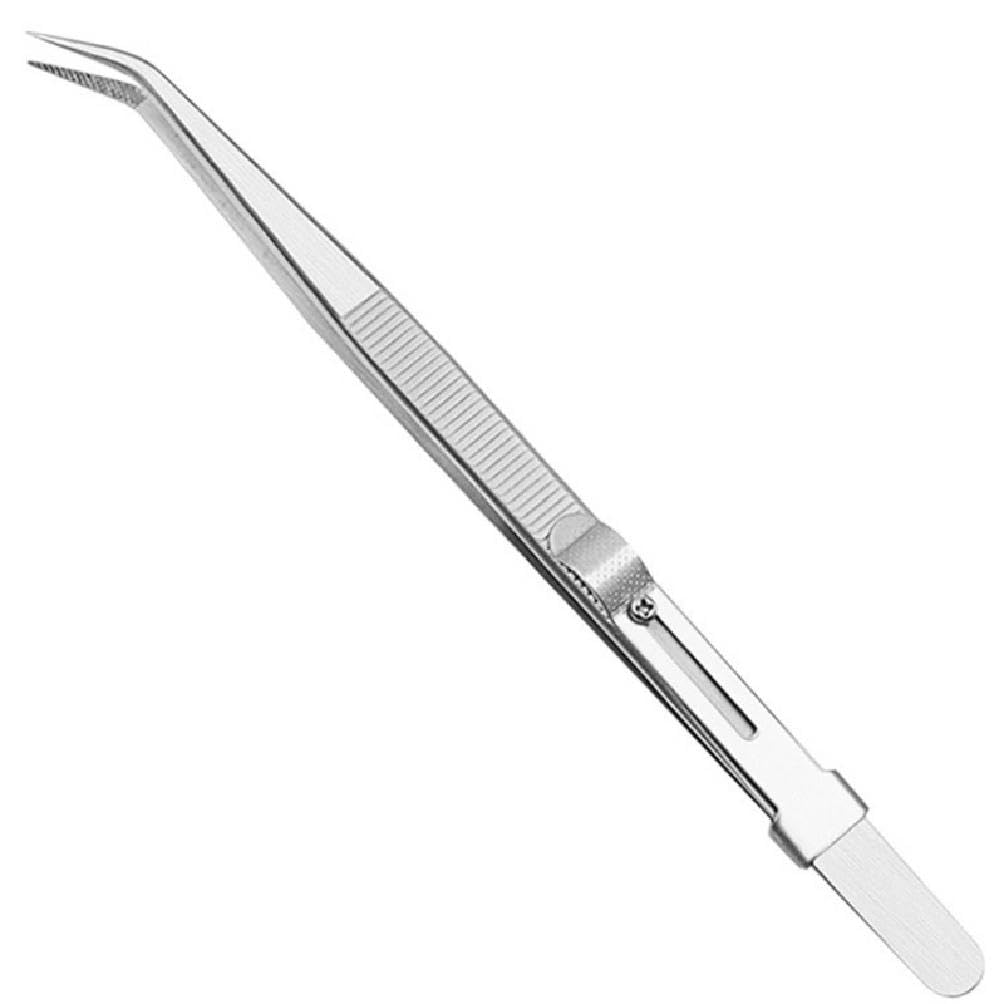 Professional Jewelers Tweezers Straight Bending Tip Stainless Steel Tweezers Precisions Curved Bent Straight Tweezers Jewelry Tweezers Straight Tweezers