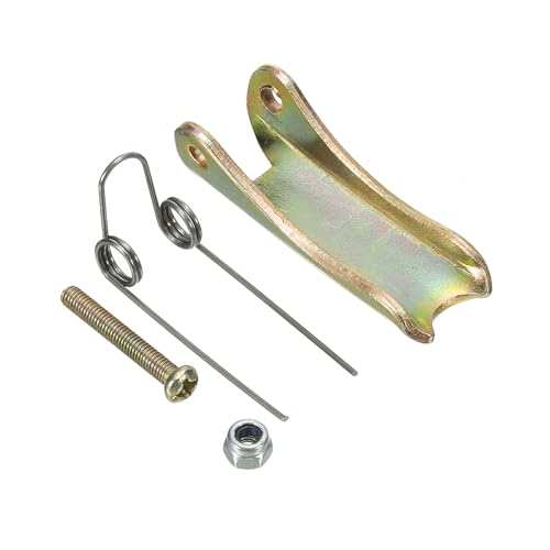 Image of PATIKIL 1.7 Inch Hook Safety Latch Kit, 4 Pack Metal Towing Hitch Replacement for Clevis Hook Trailer, Golden Tone