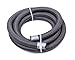 FRAGOLA Hose, 10 an, 3 ft., Braided Fire Retardant Fabric, Wire Reinforced, PTFE, Black, Each