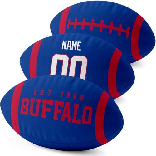 Image of ANTKING Buffalo Throw Pillow Custom Name Number for Men Boy Gifts | Personalized Gift for Youth for Birthday Christmas