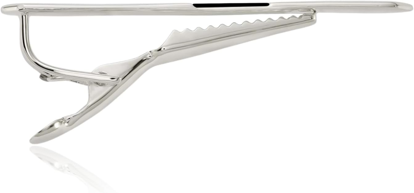 IceCarats 925 Sterling Silver Black Onyx Tie Bar Prong Set, Engravable For Him