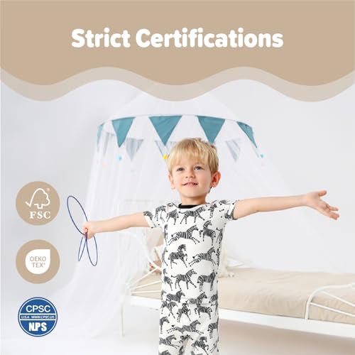 Image of Kids 2-Piece So Soft Playtime Set-Lightweight Viscose from Bamboo Short Sleeve Top&Leggings for Toddler Boy & Girls