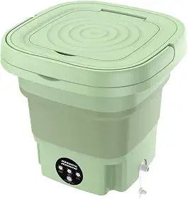 Mini Máquina de Lavar Roupas Dobrável Portátil 6,5 Litros – Compacta, Leve e Bivolt