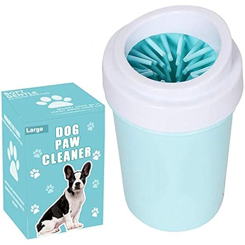 Portable Silicone Paw Washer for Large/Petite Dogs - Easy to Use & Clean, Nice Packing Cover