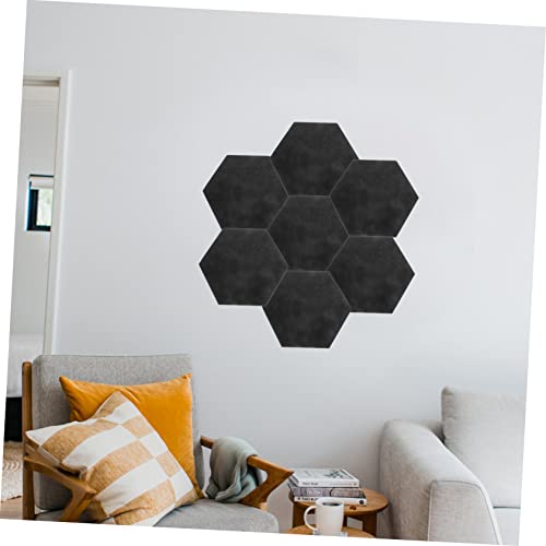 Paneles acústicos Hemoton 2 piezas para absorción de sonido, material de alta densidad para insonorización, tableros hexagonales para decoración de hogar y oficina miniatura 5