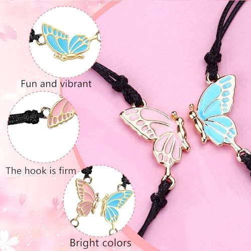 Mezrkuwr pulseras de mariposa para amigos 41cs 5ZkbPL. AC SR38. SL1000
