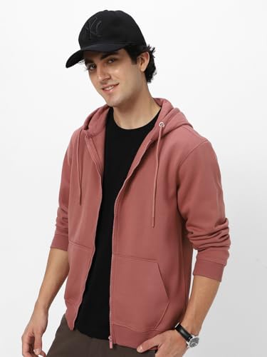 Image of Neostreak Men's Cotton Hooded Neck Zippered Sweatshirt