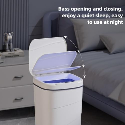 Basurero inteligente con sensor infrarrojo automático para baño y cocina 8