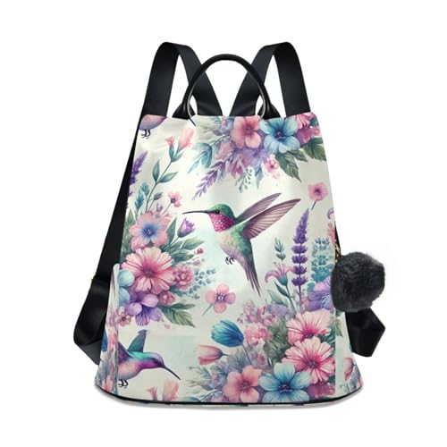 Sac à dos colibris pastel femme idée cadeau originale