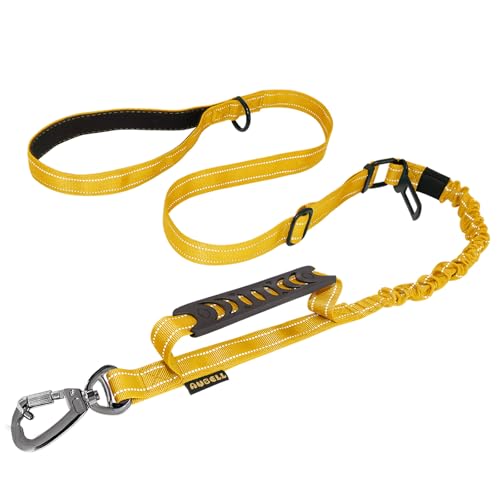 AUBELL Tactical Dog Leash Heavy Duty,4-6ft Reflective Strong No Pull Bungee Leash for Medium Large...