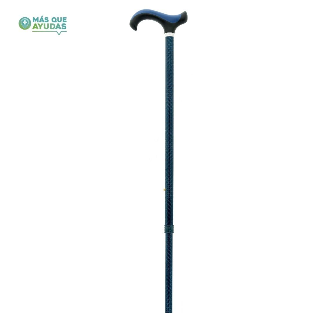 Bastón para Mayores y Adultos Slim, Aluminio, Extensible y Portátil, Altura Ajustable 76-99 cm, Puño Antideslizante, Bastón para Caminar y Pasear, 300 g