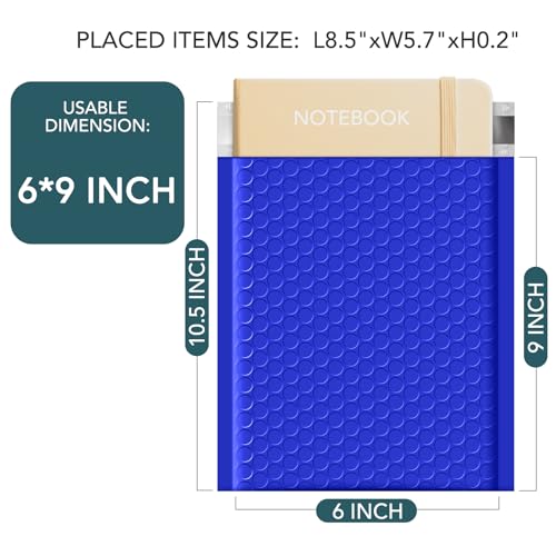 Image of Metronic Bubble Mailers 6x10 Inch 50Pack, Royal Blue Bubble Envelopes, Waterproof Padded Envelopes, Adhesion Padded Mailers,Self-Seal Packaging Bags for Jewelry, Bubble Mailers Usable Size 6x9