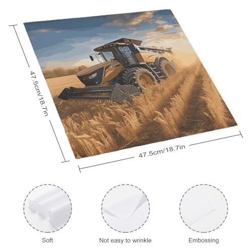 Servilletas de Tela Farm Tractor Harvest Pack x6 miniatura 2