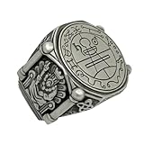 Secret Seal of King Solomon Sterling Silver 925 Men’s Ring Demon Protection Amulet Exorcism