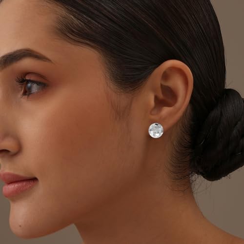 Chamsy 925 Sterling Silver Stud Earrings for Women | Pierced Omega Back Earrings | Omega Earrings Jewelry Gift2