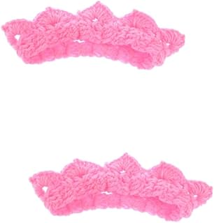 UKCOCO 2 Peças Adereços Para Fotografia De Recém-Nascidos Faixa De Cabelo Para Meninas Gorro Chapéu Artesanal Adereços Para Recém-Nascidos Kit De Roupas Para Meninas Conjunto De