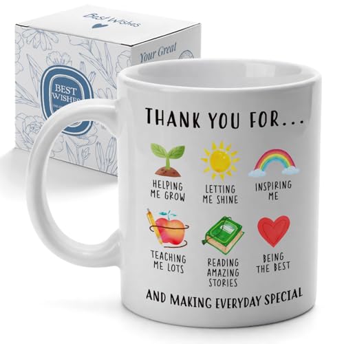 Taza de cerámica multicolor 11 onzas miniatura 1