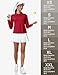 MIER Womens Polo Shirts Red Quick Dry Long Sleeve Golf Tops Activewear Casual Soft Performance Collared UPF 50+ Shirt, M