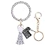 Wristlet Keychain Keyring Bracelet Bangle - Round Circle Key Ring Bracelet Leather Tassel Bracelet Holder For Women Girls