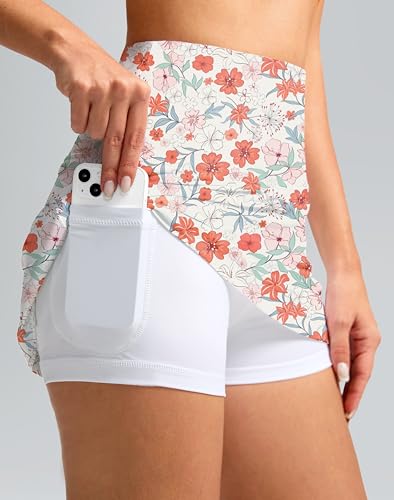 Image of SANTINY Women's High Waisted Swim Skirt with Pocket Tummy Control Tankini Swimsuit Bathing Suit Bottoms for Women