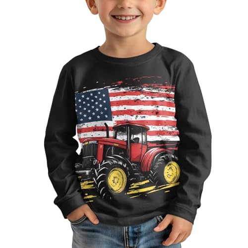 Image of Uourmeti Long Sleeve Tops for Boys Graphic T Shirts Teen Girls Active Pullover Tees