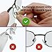 GMS Optical 15mm Med Length / 6mm Normal Width- Push-in Tear Drop Silicone Nose Pads for Glasses, Sunglasses, and Eyeglass Nose Pads, Great for Eyeglass Repair (5 Pair) (Clear)