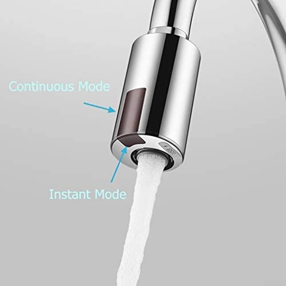Adaptador inteligente de grifo sin contacto, sensor de inducción para ahorro automático de agua, protección antidesbordamiento, fácil instalación, ideal para uso en cocina y baño