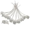 Mr16 Socket,10 Pack 2 Pin Halogen Mr16 Lamp Holder Gu5.3 Socket GY6.35 Ceramic Lamp Holder with M3 Clearance Hole Fixings.