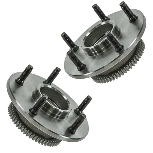 2 Piece Front Wheel Bearing & Hub Assembly Set Compatible with 2000-2001 Dodge Ram 1500
