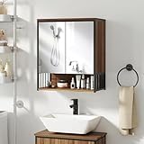 GAIN DE PLACE AVEC MONTAGE MURAL : Optimisez votre salle de bain grâce à cette armoire de toilette murale, idéale pour les petits espaces et les pièces nécessitant un rangement pratique