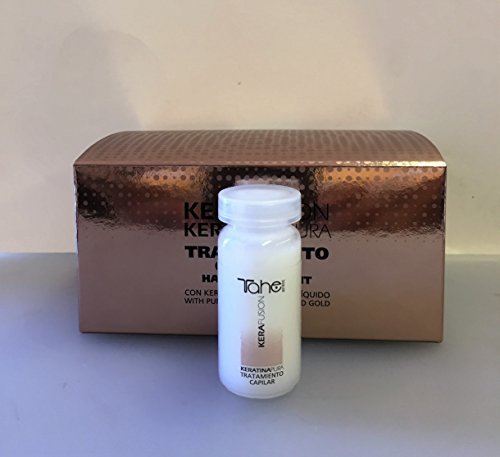 Tahe Kerafusion Tratamiento Capilar Con Keratina Pura/Hair Treatment with Pure Keratin and Liquid Gold 5x10ml