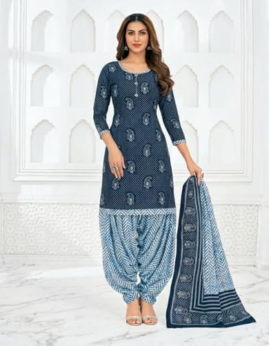 Image of Yashika Unstiched Crepe dress materials | Crepe Salwar Suit for women with dupatta | suit material for women unstitched