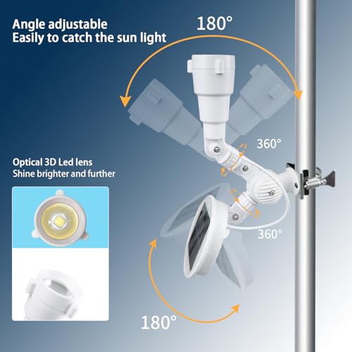 Etzeaxus FLAG LIGHT Solar Flag Pole Light, Flagpole Light Solar Powered thumb #6