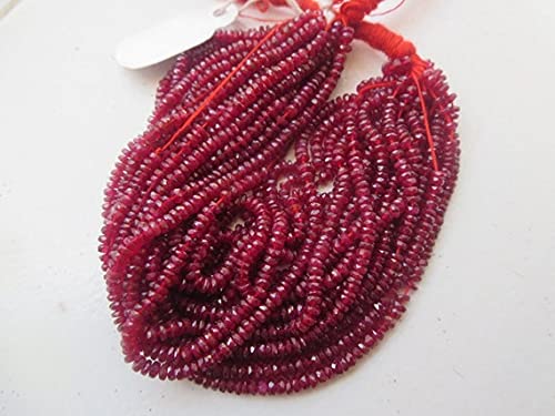 Rubis rondelle LKBEADS pour réparer un bracelet ancien en pierres précieuses