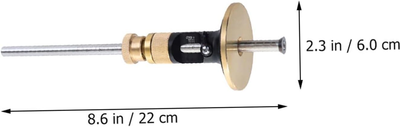 European-type Woodworking Scribe Gauge with Fine-tuning Adjustment, Carpenter Marker Tool with Carbide Blade for Precise Parallel Line Marking in Woodworking Projects
