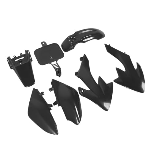 Kit protection carrosserie CRF50 en plastique de qualité supérieure noir 7 pièces