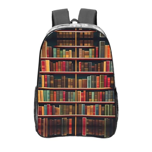 Sac à dos transparent noir One Size pour le travail et la bibliothèque