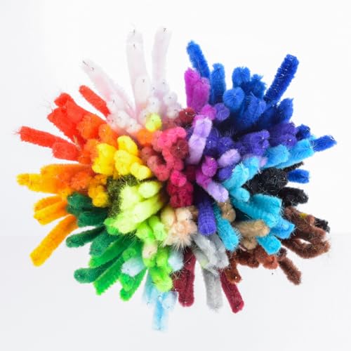 Vaessen Creative Fil Chenille - 200 pcs - 6 mm / 30 cm - Cure-pipes Multicolores - Fil de Fer Souple pour Bracelets et Loisirs Créatifs, 10 couleurs. – vue 2