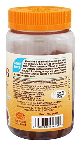 Sundown Naturals Vitamin D3 2000 Iu Per Serving Gummies - 90 Ct, Pack Of 4 #TOP2