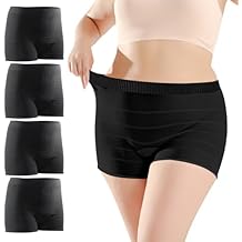 4 PCS Mesh Underwear Postpartum Must Have Hospital Provide High Waist Breathable Incontinence Underwear for Women Great for Incontinence,Post-surgical and Postpartum Recovery