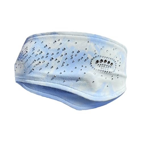 Lljsszr Figure Skating Headband Athletic Guards Football Headband Yoga Sports Breathable Polyester Hair Band Sweat Absorbing Workout Accessory Suit, Light Blue