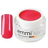 Emmi Nail Farbgel Rot - Veganes UV/LED-Gel für glänzendes Finish, hohe Deckkraft, mittelviskos, kein Verlaufen in die Nagelränder, 5 ml - Chilli Pepper
