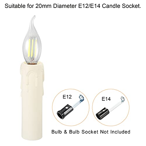 Fundas para base de candelabro E14 PATIKIL que cubren y embellecen sus lámparas 5