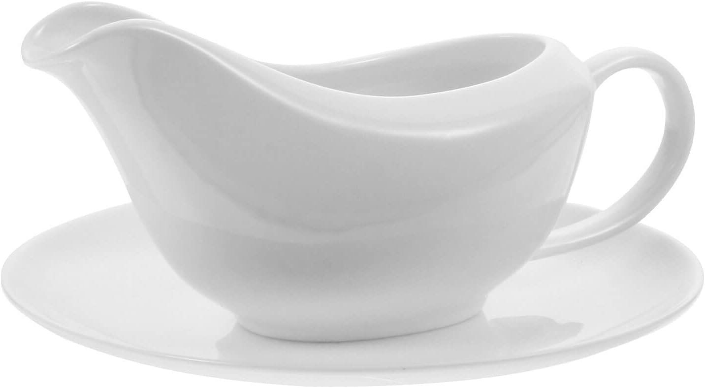 Liudan Gravy Boats 1 Set Gravy Boat Gravy Tomato Sauce Boat Condiment Boat Saucier Tray Sauce Jug